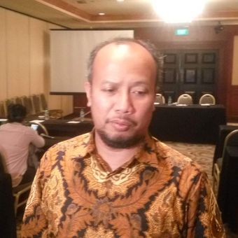 Ketua YLKI Tulus Abadi di Hotel Milenium, Jakarta Pusat, Selasa (24/4/2018).