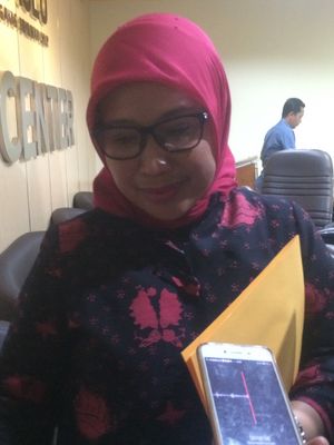 Anggota Bawaslu RI Ratna Dewi Pettalolo saat ditemui di Kantor Bawaslu, Jakarta, Senin (25/6/2018).