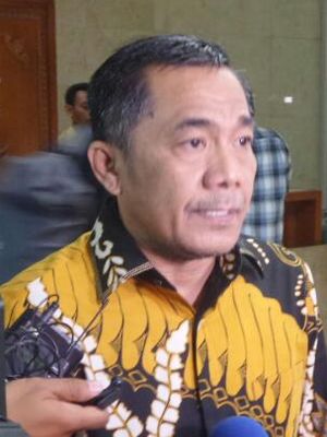 Sekretaris Jenderal Partai Hanura, Sarifuddin Sudding di Kompleks Parlemen, Senayan, Jakarta, Senin (10/4/2017).