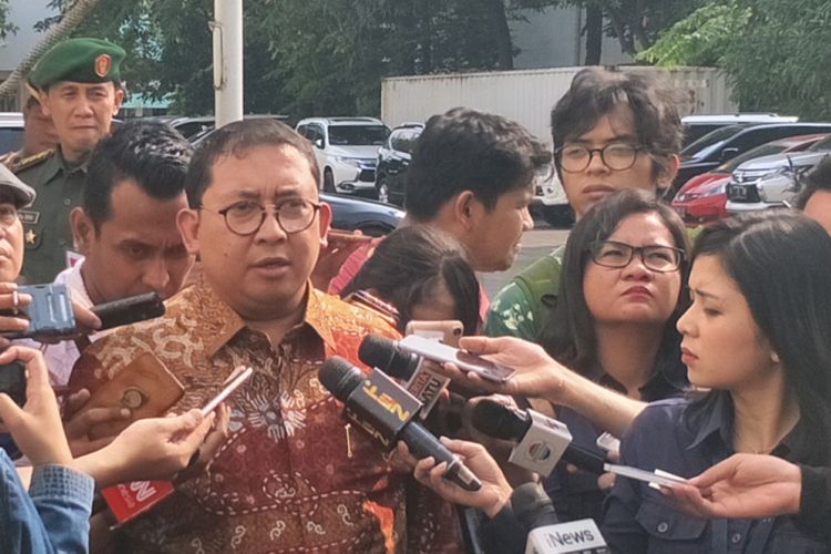 Wakil Ketua Umum Partai Gerindra Fadli Zon saat ditemui di RSPAD, Jakarta Pusat, Senin (13/8/2018).