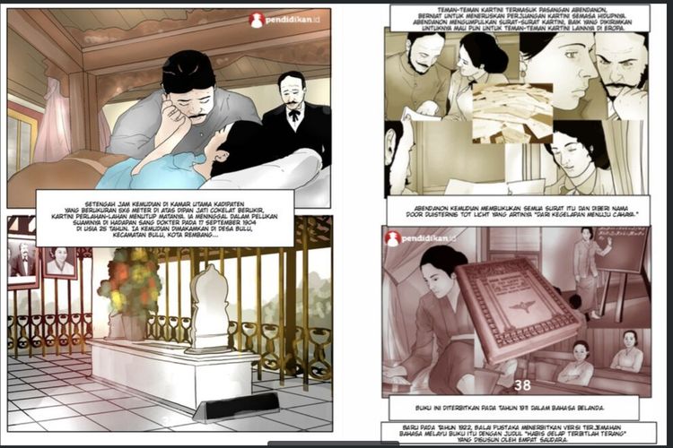 Kisah RA Kartini dalam komik Pejuang Emansipasi Perempuan