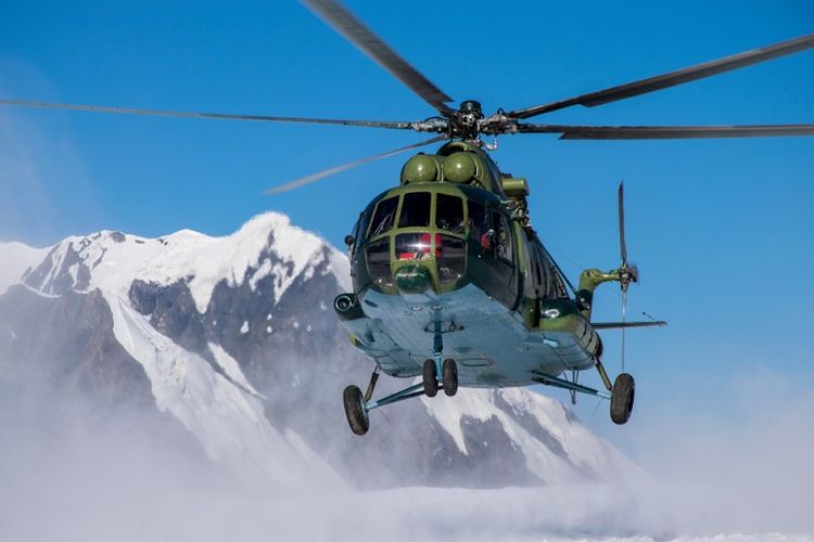 Ilustrasi helikopter Mi-8 milik militer Kazakhstan.
