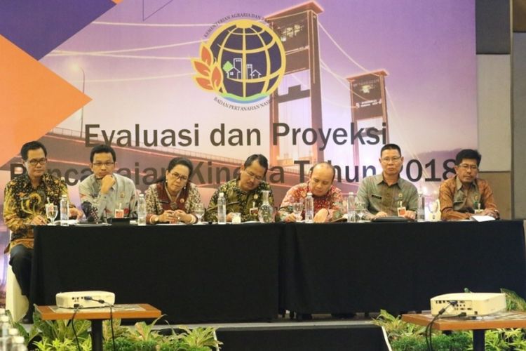 Rapat Evaluasi dan Proyeksi Pencapaian Kinerja Tahun 2018 di Palembang, Sumatera Selatan, pada Rabu (5/12/2018).