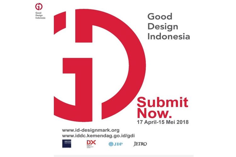Logo kompetisi Good Design Indonesia (GDI) 2018.