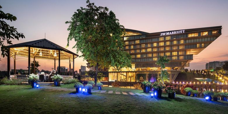 JW Marriott Hanoi, hotel tempat Donald Trump menginap selama kunjungan di Hanoi dalam agenda bertemu Kim Jong Un. 