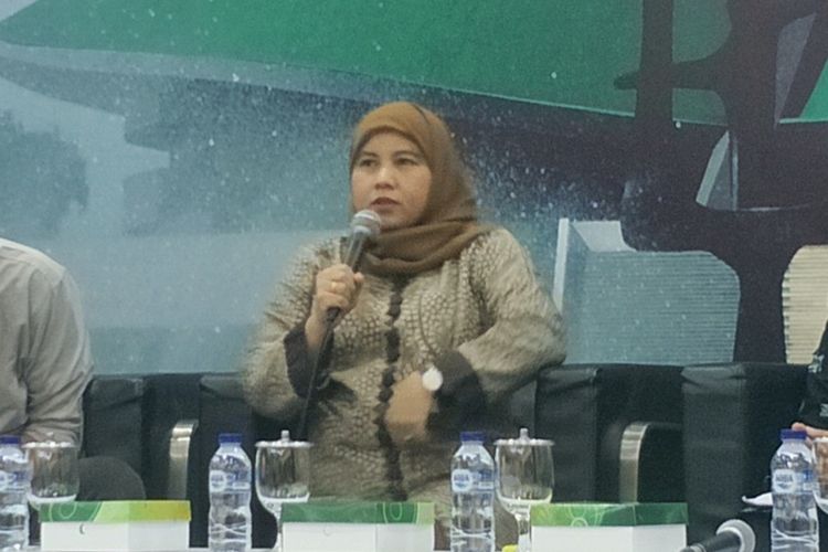 Anggota Komisi VIII Diah Pitaloka dalam sebuah diskusi di Kompleks Parlemen, Senayan, Jakarta, Selasa (30/7/2019).