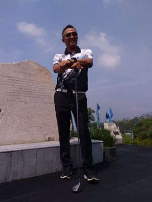 Iyus Rusdiana, Head of Operational Bandung Bandung Giri Gahana (BGG) yang 29 tahun mengelola lapangan golf, caddy, dan pemain golf.