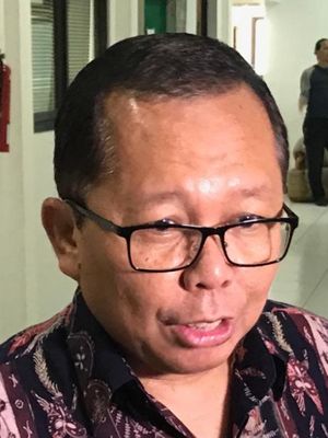 Wakil Ketua Tim Kampanye Nasional (TKN) Joko Widodo-Maruf Amin, Arsul Sani, di kantor Komnas HAM, Jakarta Pusat, Selasa (19/2/2019).