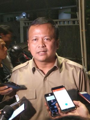 Wakil Ketua DPP Partai Gerindra Edhy Prabowo Subianto saat ditemui di kediaman Prabowo, Jalan Kertanegara, Jakarta Selatan, Selasa (14/8/2018) malam.