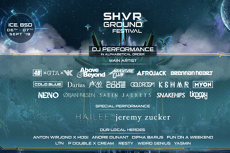 Full Line up SHVR GROUND FESTIVAL 2019