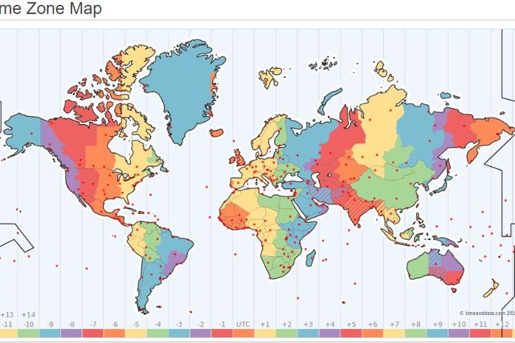 Pembagian zona waktu dunia