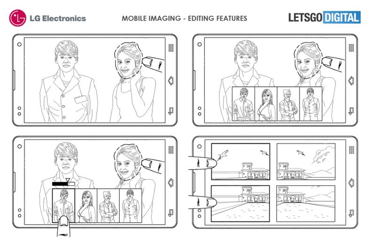 Paten LG menyebut salah satu fitur dari 16 lensa yang terpasang adalah bisa digunakan untuk memindahkan obyek foto.