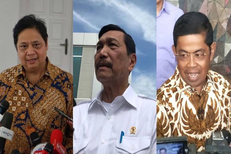 Airlangga Hartarto, Luhut Binsar Pandjaitan, Idrus Marham