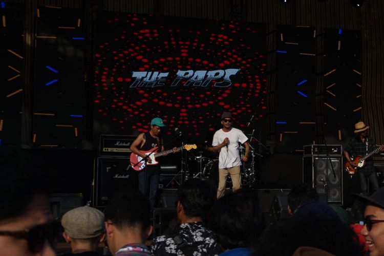 The Paps tampil di forest stage Syncronize Fest di Gambir Expo, Kemayoran, Jakarta Pusat, Minggu (7/10/2018).