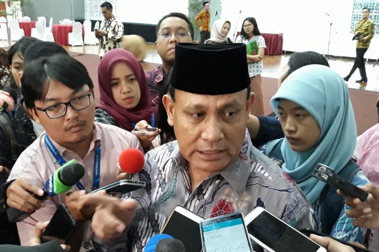 Deputi Penindakan Brigjen (Pol) Firli di Gedung KPK Jakarta, Jumat (6/4/2018).