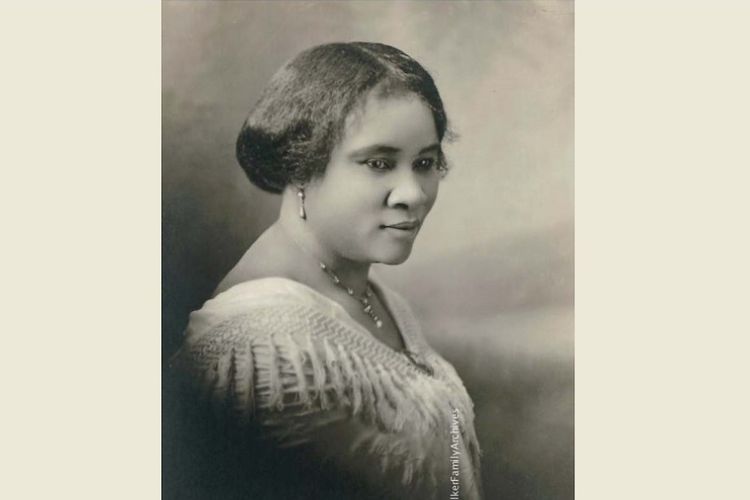 Sarah Breedlove atau dikenal sebagai Madam CJ Walker, pendiri perusahaan di bidang perawatan rambut Madam CJ Walker. Dia merupakan budak di Amerika Serikat, namun berhasil bangkit dan menjadi miliarder. (Madam Walker Family Archives via Britannica)