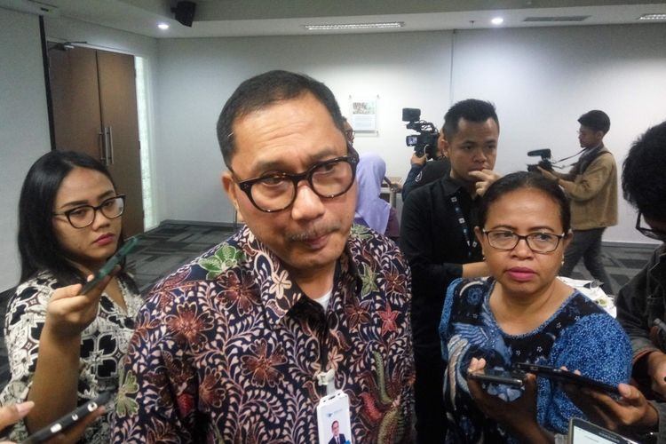 Direktur Utama GMF Iwan Joeniarta di Cengkareng, Rabu (9/1/2019).