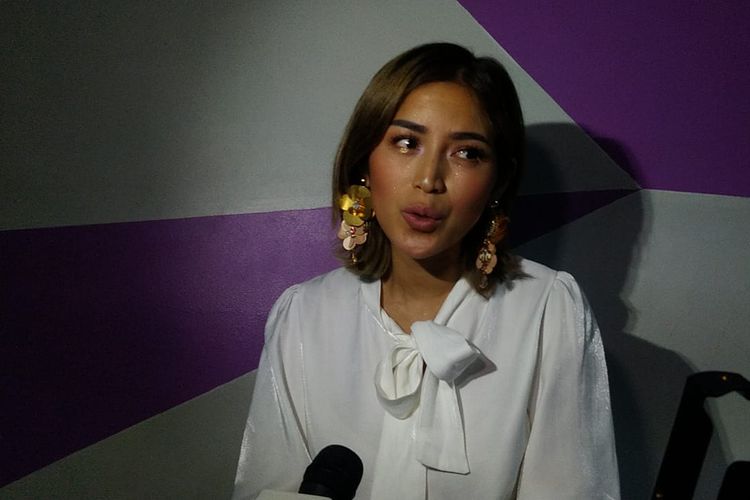 Jessica Iskandar dalam wawancara di Gedung Trans, Mampang Prapatan, Jakarta Selatan, Jumat (12/4/2019).