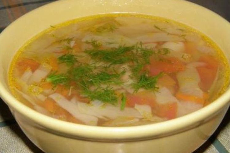 Ilustrasi Sup Shchi atau Sup Kubis di Rusia.