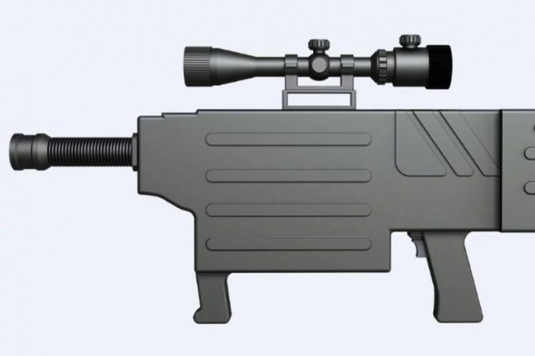 Desain senapan laser Star Wars yang dikembangkan China yang mampu melepaskan tembakan laser tak kasatmata.
