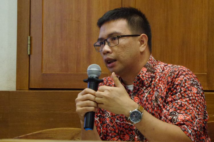 Direktur Eksekutif ICJR Supriyadi Widodo Eddyono dalam diskusi di Jakarta, Minggu (8/10/2017).