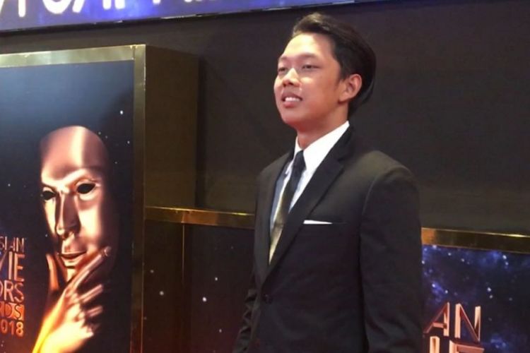 Bayu Skak saat menghadiri ajang Indonesia Movie Actors Awards 2018 di MNC Studio Tower II, Jakarta Barat, Rabu (4/7/2018) malam.