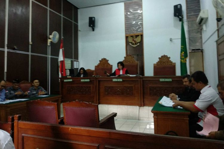Sidang perdana praperadilan yang diajukan Jonru Ginting di Pengadilan Negeri Jakarta Selatan, Senin (6/11/2017).