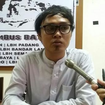 Peneliti Komisi untuk Orang Hilang dan Korban Tindak Kekerasan, Muhammad Ananto Setiawan, saat ditemui di Kantor LBH Jakarta Jl. Diponegoro, Jakarta Pusat, Senin (9/11/2015)