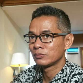 Komisioner KPU RI, Wahyu Setiawan ketika ditemui di Hotel Sari Pan Pacific, Jakarta, Senin (26/2/2018). 