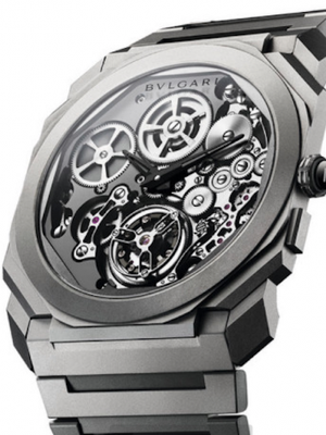 Bulgari?s Octo Finissimo Tourbillon Automatic dengan ketebalan 3.95 mm 