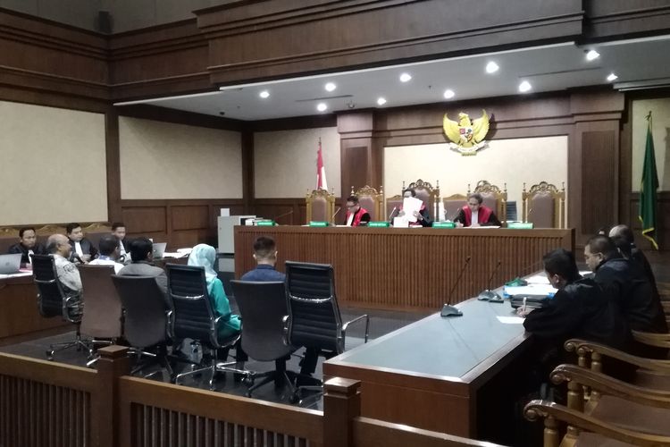 Sidang lanjutan pemeriksaan saksi untuk terdakwa anggota Komisi VI DPR Bowo Sidik Pangarso di Pengadilan Tindak Pidana Korupsi, Jakarta, Rabu (4/9/2019).