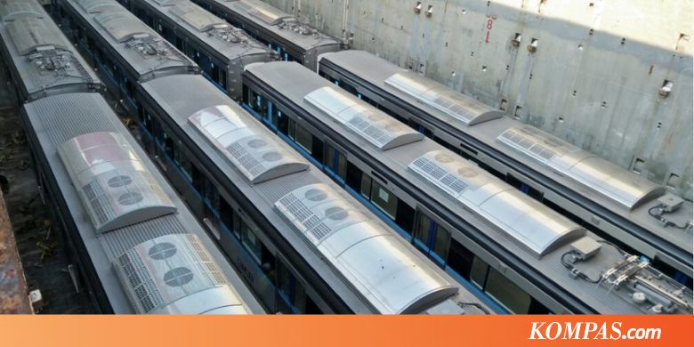 2 Rangkaian Kereta MRT Tiba di Jakarta