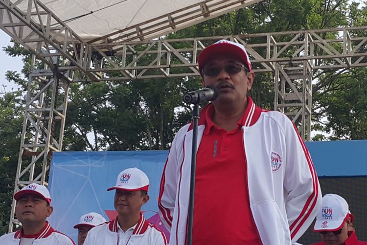 Gubernur DKI Jakarta Djarot Saiful Hidayat di Kebayoran Lama, Jakarta Selatan, Minggu (10/9/2017).