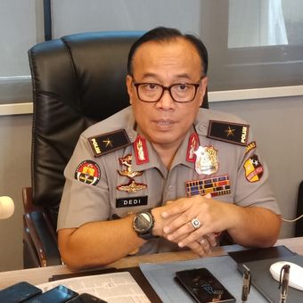 Kepala Biro Penerangan Masyarakat Polri Brigjen (Pol) Dedi Prasetyo di Gedung Humas Mabes Polri, Jakarta Selatan, Kamis (20/6/2019). 