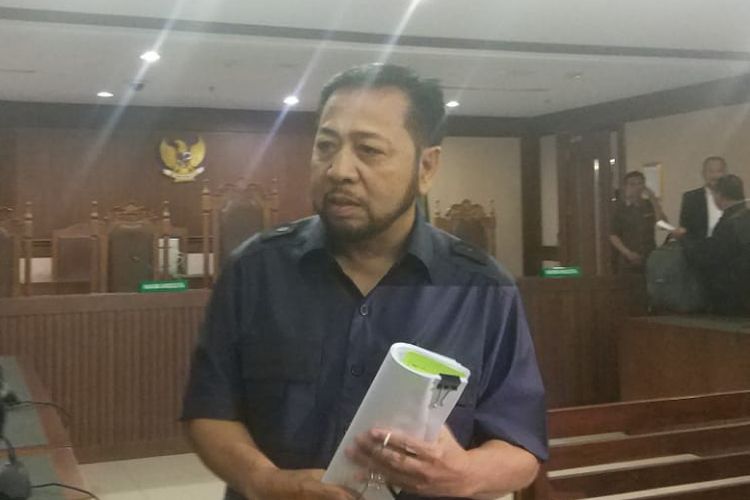 Mantan Ketua DPR Setya Novanto di Pengadilan Negeri Jakarta Pusat, Rabu (28/8/2019).