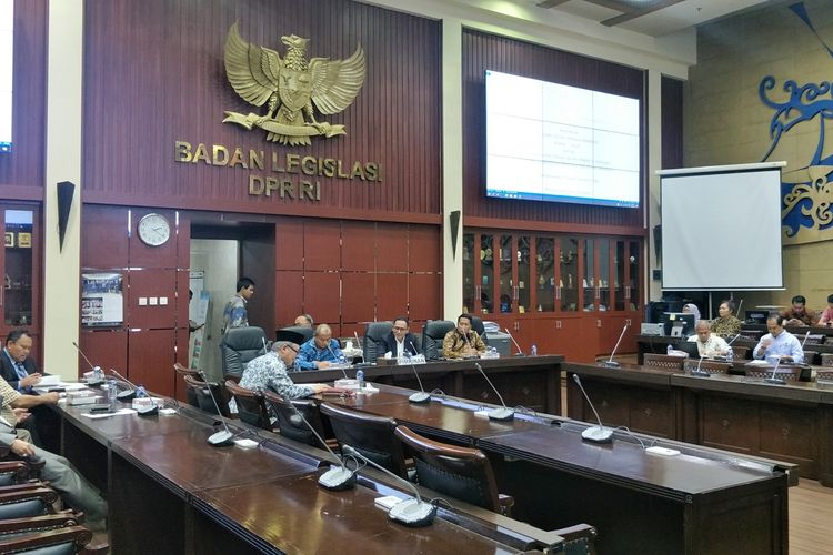 Rapat Badan Legislasi (Baleg) DPR di Kompleks Parlemen, Senayan, Jakarta, Kamis (29/8/2019).