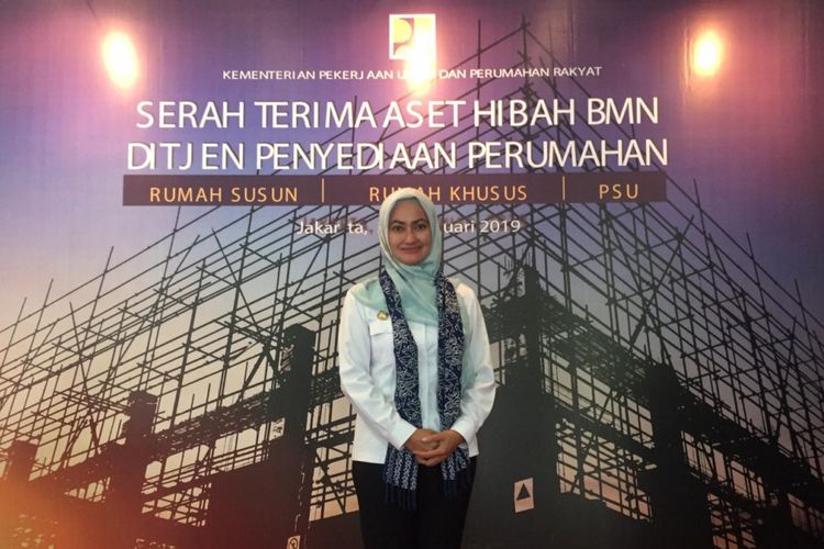 Bupati Luwu Utara, Indah Putri Indrian menghadiri langsung Penandatangan Berita Acara Serah Terima Aset Hibah Barang Milik Negara (BMN), Rabu (20/2/2019), di Gedung Auditorium Kementerian, Kebayoran Baru, Jakarta Selatan.