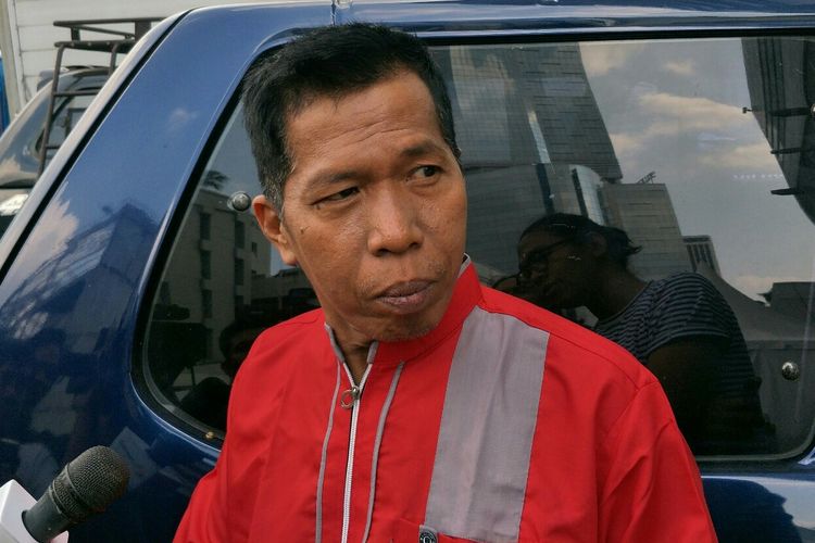 Komedian Kiwil saat ditemui usai tampil di salah satu acara stasiun televisi swasta di kawasan Mampang, Jakarta Selatan, Selasa (28/5/2019).