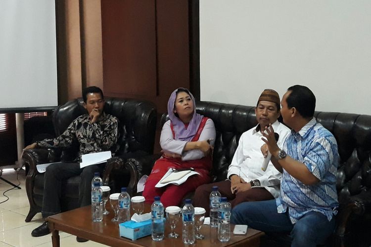 Diskusi bertajuk Setelah Mako Brimob dan Bom Surabaya di Wahid Foundation, Jakarta, Selasa (15/5/2018).