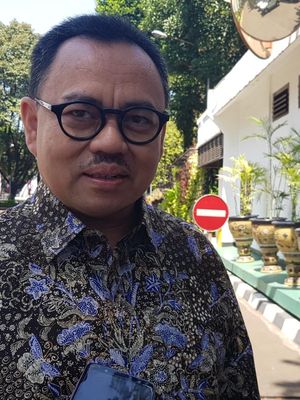 Sudirman Said usai bertemu Wakil Presiden Jusuf Kalla di Kantor Wapres, Rabu (21/8/2019).