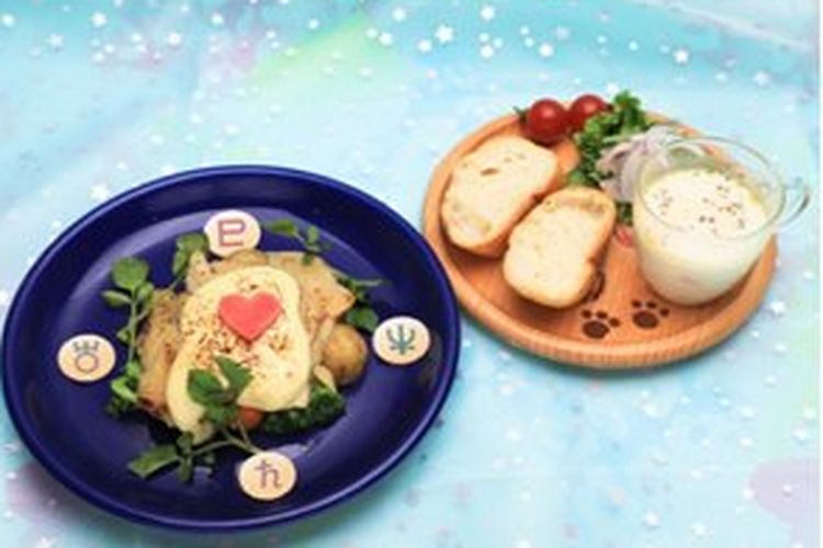 Sajian di Sailor Moon Cafe.