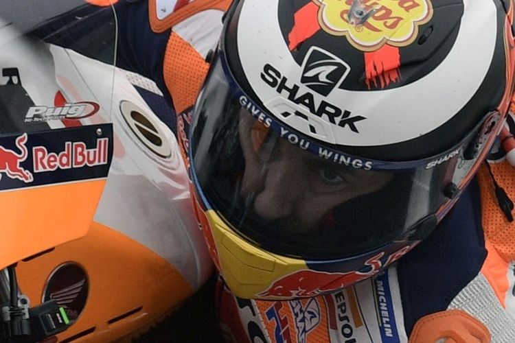 Pebalap Spanyol, Jorge Lorenzo, pada MotoGP Argentina, 30 Maret 2019. 