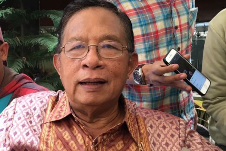 Menteri Koordinator Bidang Perekonomian Darmin Nasution saat acara HUT Kementerian Koordinator Bidang Perekonomian, Rabu (25/7/2018).