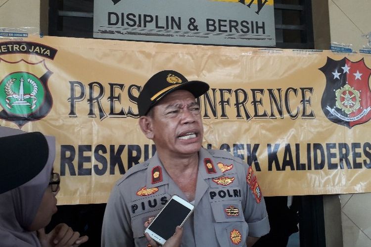 Kapolsek Kalideres Kompol Pius Ponggeng di Mapolres Kalideres pada Rabu (12/9/2018).