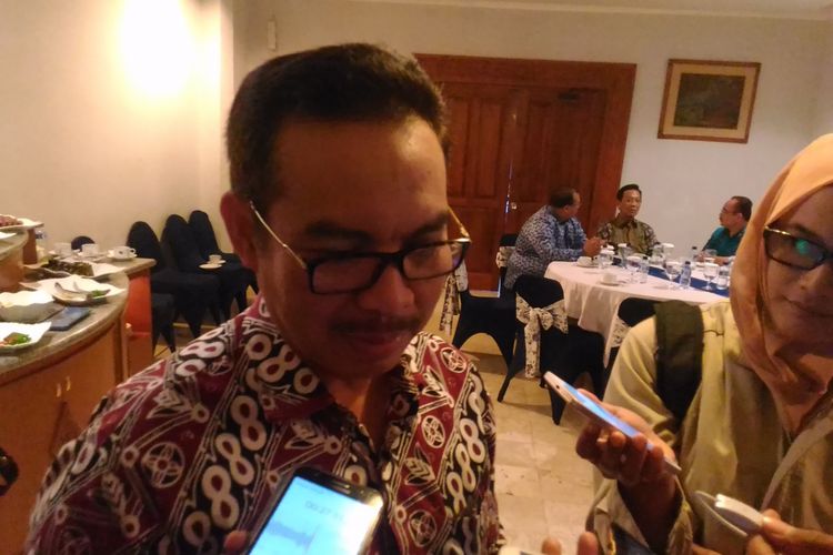 Bupati Kulon Progo, Hasto Wardoyo, ketika ditemui di Hotel Inna Garuda, Jalan Malioboro, Kota Yogyakarta, Selasa (18/7/2017)