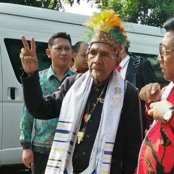 Opa Musa, salah satu tamu pernikahan Kahiyang