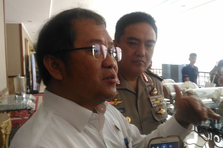 Menteri Komunikasi dan Informatika, Rudiantara, di Balai Kartini, Jakart Selatan, Kamis (28/3/2019). 
