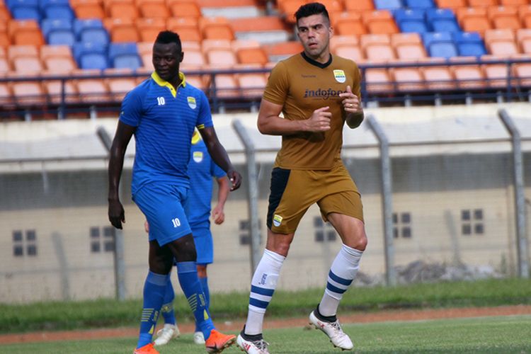 Pemain Persib Bandung, Fabiano Beltrame. (KOMPAS.com/SEPTIAN NUGRAHA)