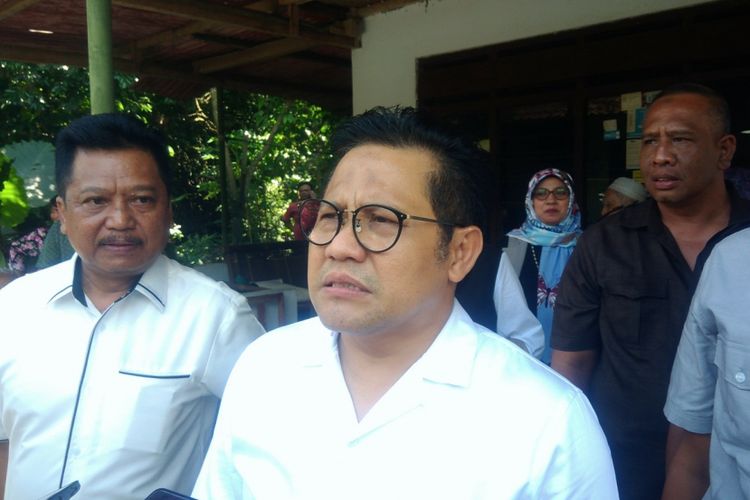 Ketua Umum Partai Kebangkitan Bangsa (PKB) Muhaimin Iskandar saat ditemui di Bantul, Rabu (28/2/2018).