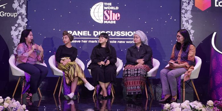 Talkshow dalam acara Global conference on Woman and Entrepreneurship 2019 di Jakarta (28/8/2019).
